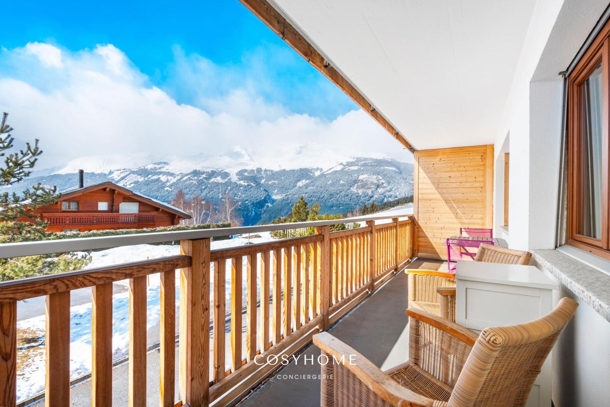 Au Bon Coeur L Golf 5Min L Vue L 4 Pers Apartamento Crans-Montana Exterior foto